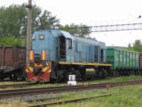 ТЭМ2-9358 с измененной формой капота и кабиной машиниста, Жигулёвск
