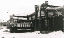 Городское трамвайное депо, 1920 год.