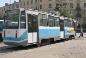 Вагон КТМ-5РМ в Воронеже. 2006 год.