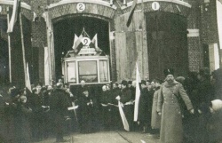 Открытие трамвайного движения, 1915 год.