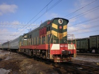 Тепловоз ЧМЭ3Т-7052 на ст. Самара