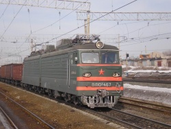 Электровоз ВЛ10У-467 на станции Самара